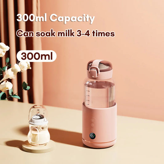 Portable Electric Baby Bottle Warmer USB Rechargeable 300ML Capacity